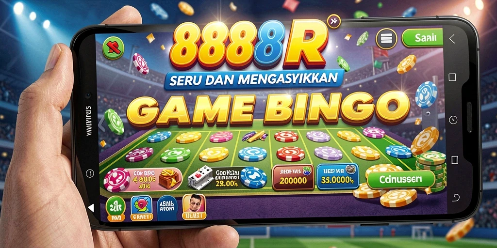 Tampilan gameplay seru dalam aplikasi Bingo 888R.