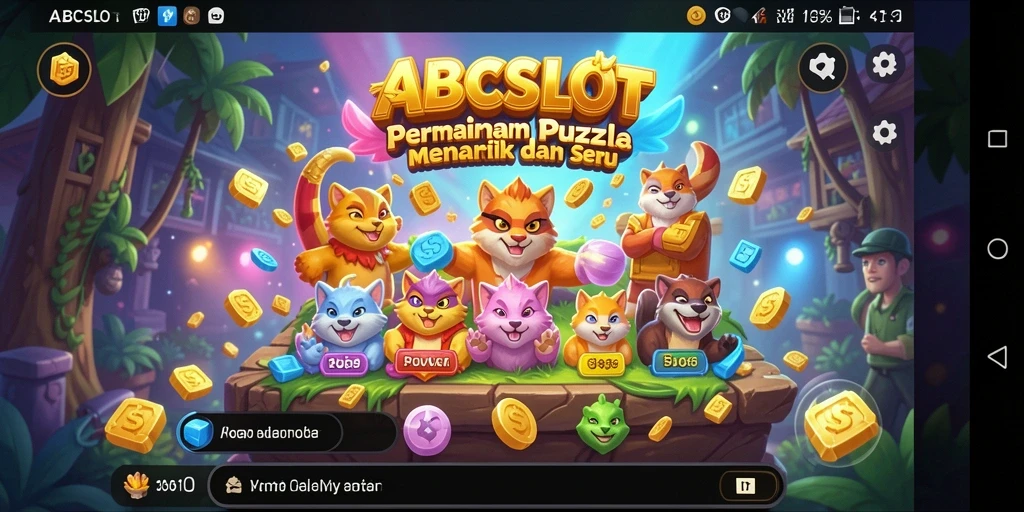 Screenshot utama ABCSLOT menampilkan gameplay seru dari permainan Puzzle.