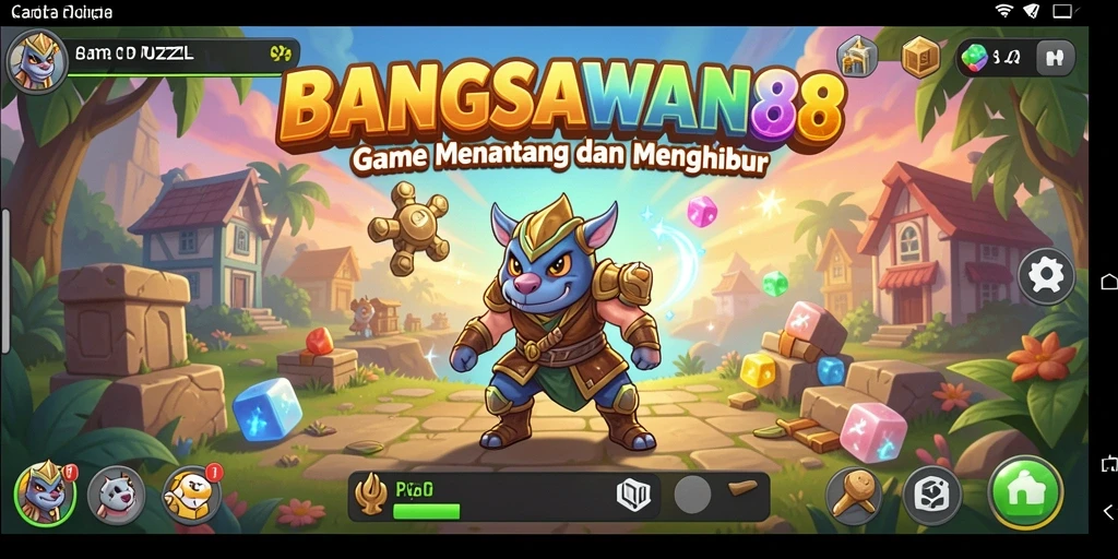 Tampilan gameplay BANGSAWAN88 dengan teka-teki menantang dan seru.