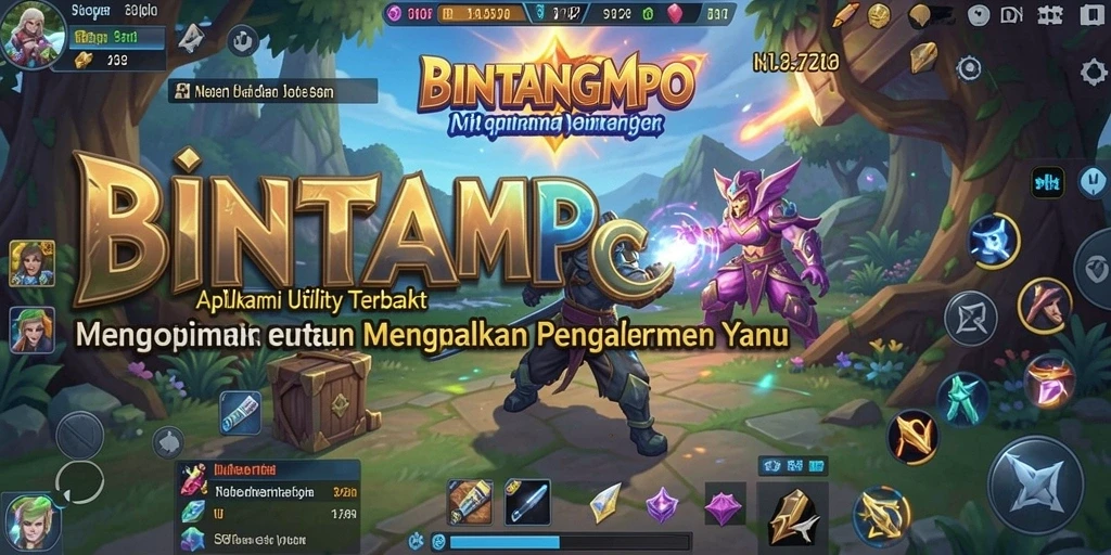 Tampilan antarmuka utama BINTANGMPO dengan akses mudah ke fitur Utility.