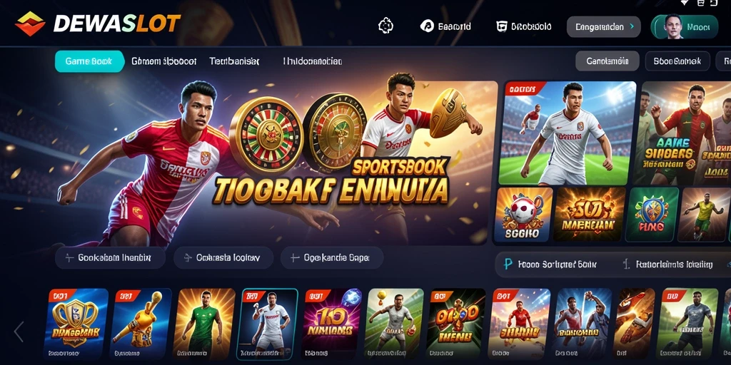 Tampilan menarik dan intuitif dari gameplay Sportsbook DEWASLOT.