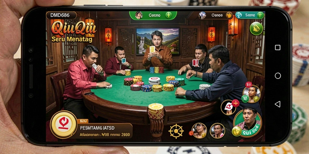 Tampilan menarik dari gameplay DMD686 QiuQiu.