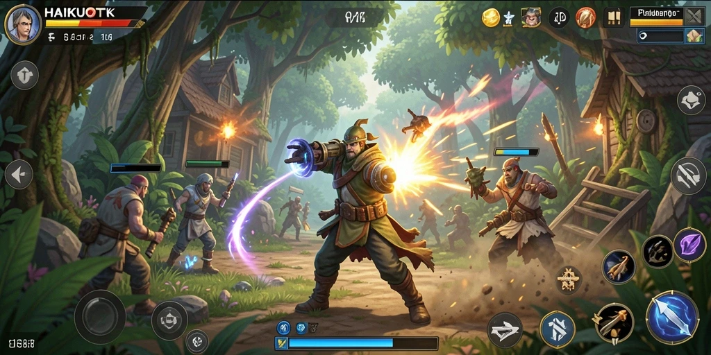 Screenshot gameplay HAIKUOTK yang menampilkan petualangan seru.