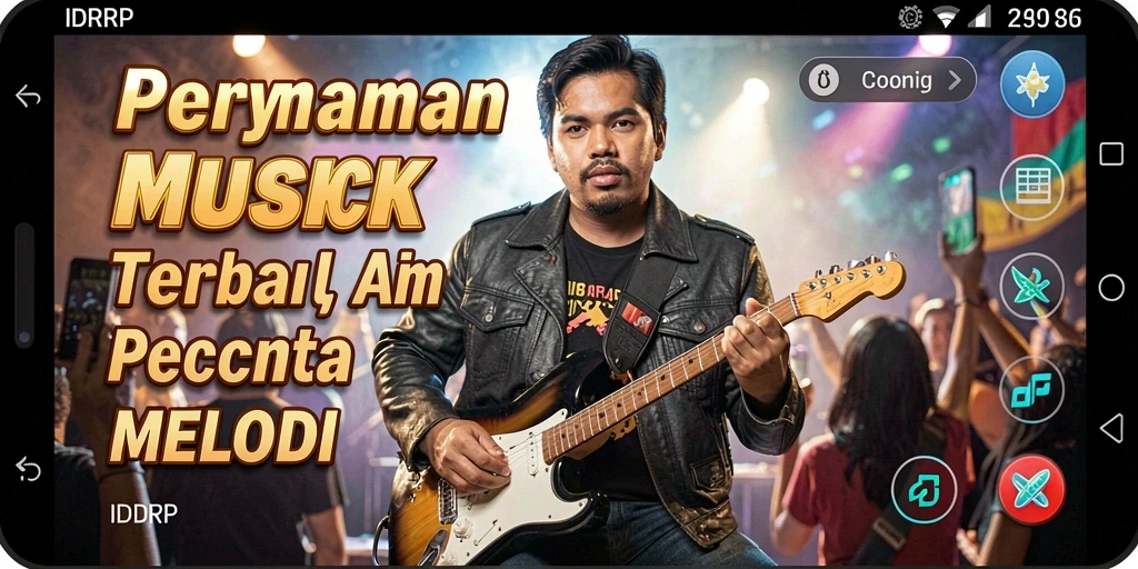 Tampilan gameplay <strong>IDRRP</strong> yang seru dan menghibur di dalam dunia musik.