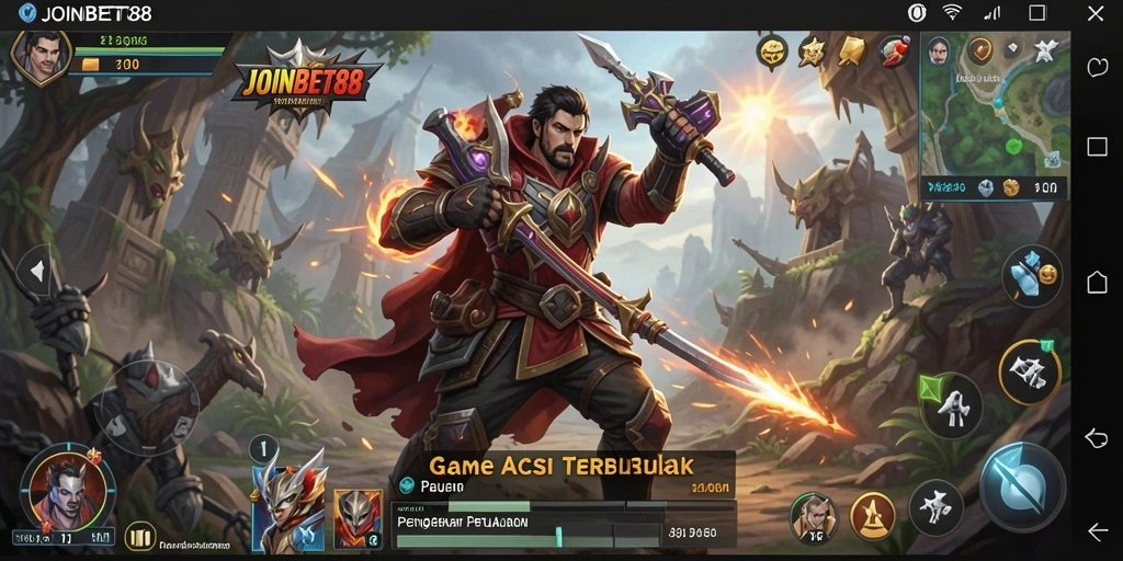 Screenshot menampilkan aksi mendebarkan dari JOINBET88 dengan gameplay intens.
