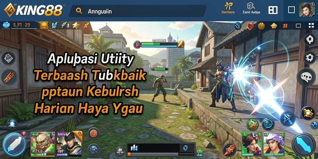 Tampilan antarmuka utama KING88 yang memudahkan pengguna mengakses fitur Utility.
