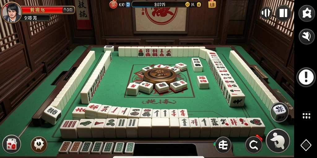 Tampilan menarik dari <strong>KKRP</strong> yang menunjukkan gameplay Mahjong yang seru.