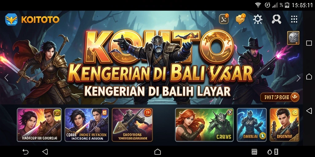 Screenshot menegangkan dari gameplay KOITOTO yang menunjukkan suasana horor yang mencekam.