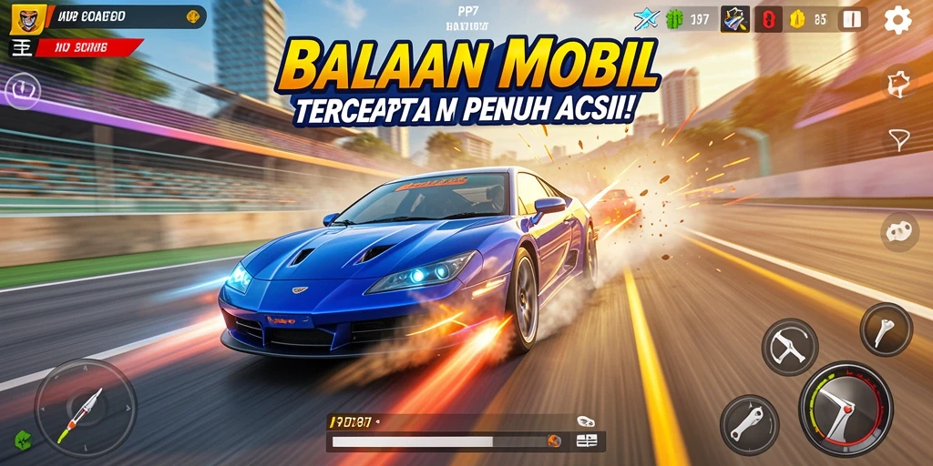 Gameplay PP7 menampilkan adrenalin balapan yang mendebarkan.