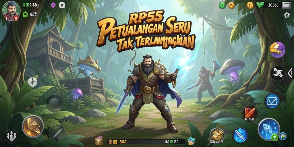 Tampilan gameplay RP55 menampilkan petualangan seru dengan grafis menakjubkan.