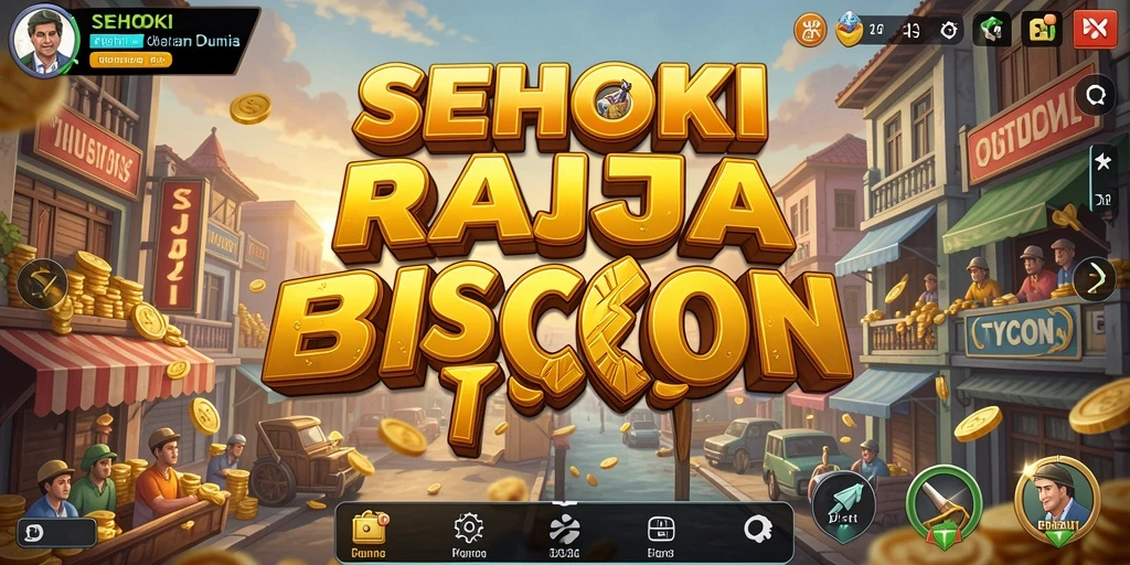 Screenshot SEHOKI menampilkan pemain dalam menjalankan bisnis Tycoon.