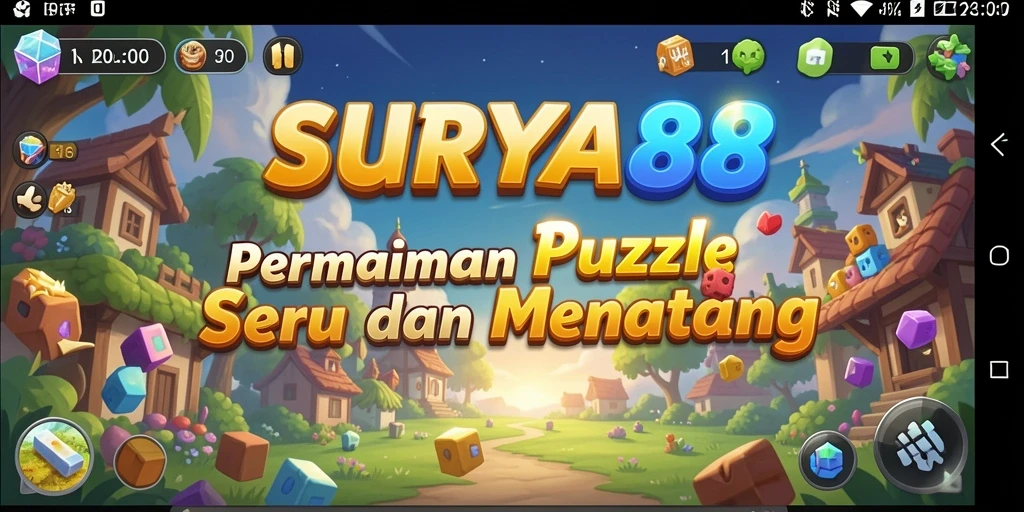 Screenshot SURYA88 menampilkan gameplay menyenangkan dengan teka-teki yang menantang.