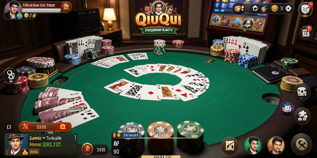 Tampilan gameplay menarik dari SVIP4 yang memperlihatkan serunya bermain QiuQiu.