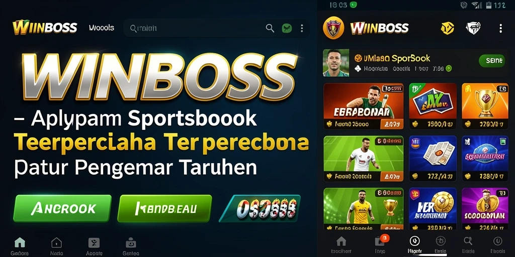 Tampilan menarik dari aplikasi WINBOSS saat bermain Sportsbook.
